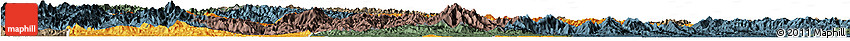 Political Horizon Map of Yun Xian, darken, semi-desaturated