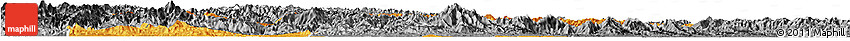 Political Horizon Map of Yun Xian, desaturated