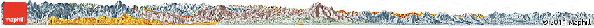 Political Horizon Map of Yun Xian, lighten, semi-desaturated
