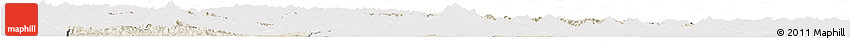 Shaded Relief Horizon Map of Yun Xian, cropped outside