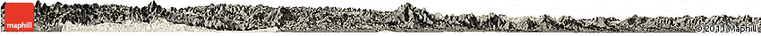 Shaded Relief Horizon Map of Yun Xian, darken