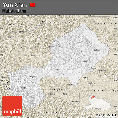 Classic Style Map of Yun Xian