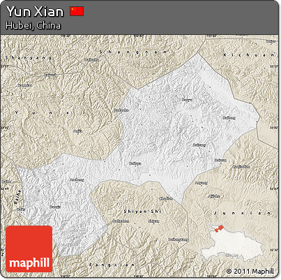 Classic Style Map of Yun Xian