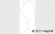 Blank Simple Map of Yunmeng, no labels