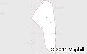 Classic Style Simple Map of Yunmeng, cropped outside
