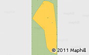 Savanna Style Simple Map of Yunmeng, cropped outside