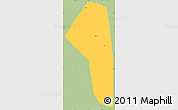 Savanna Style Simple Map of Yunmeng, single color outside