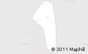 Silver Style Simple Map of Yunmeng, cropped outside