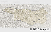Shaded Relief 3D Map of Yunxi, lighten