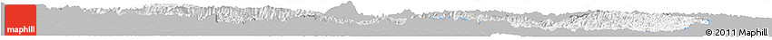 Gray Horizon Map of Yunxi, single color outside