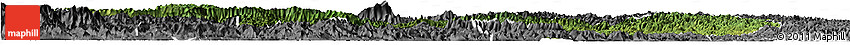 Satellite Horizon Map of Yunxi, desaturated