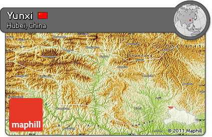 Physical Map of Yunxi