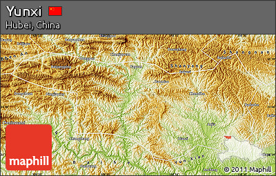Physical Map of Yunxi