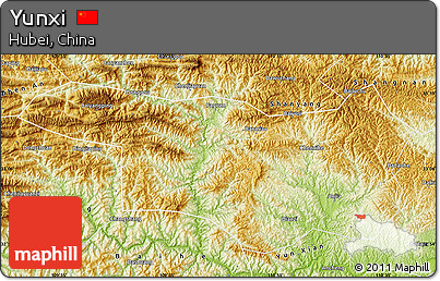 Physical Map of Yunxi
