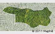 Satellite Map of Yunxi, lighten