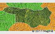 Satellite Map of Yunxi, political outside