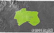 Physical 3D Map of Zhijiang, darken, desaturated