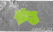 Physical 3D Map of Zhijiang, desaturated