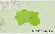 Physical 3D Map of Zhijiang, lighten