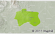 Physical 3D Map of Zhijiang, lighten, semi-desaturated