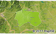 Physical 3D Map of Zhijiang, satellite outside