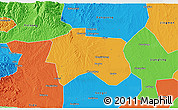 Political 3D Map of Zhijiang