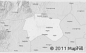 Silver Style 3D Map of Zhijiang