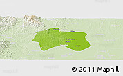 Physical Panoramic Map of Zhijiang, lighten
