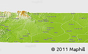 Physical Panoramic Map of Zhijiang