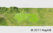 Physical Panoramic Map of Zhijiang, satellite outside
