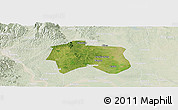 Satellite Panoramic Map of Zhijiang, lighten