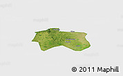 Satellite Panoramic Map of Zhijiang, single color outside