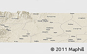 Shaded Relief Panoramic Map of Zhijiang
