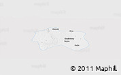 Silver Style Panoramic Map of Zhijiang, single color outside