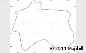 Blank Simple Map of Zhijiang, cropped outside, no labels