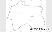 Blank Simple Map of Zhijiang, cropped outside
