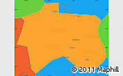 Political Simple Map of Zhijiang