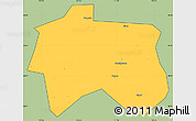 Savanna Style Simple Map of Zhijiang, cropped outside