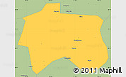 Savanna Style Simple Map of Zhijiang
