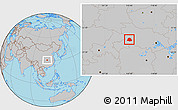 Gray Location Map of Zigui
