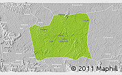 Physical 3D Map of Changning, lighten, desaturated