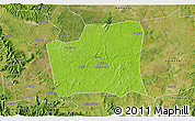 Physical 3D Map of Changning, satellite outside