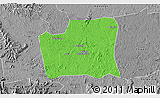Political 3D Map of Changning, desaturated