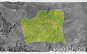 Satellite 3D Map of Changning, desaturated