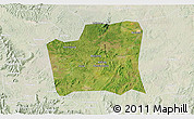 Satellite 3D Map of Changning, lighten