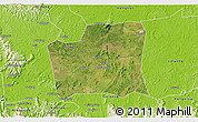 Satellite 3D Map of Changning, physical outside