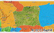 Satellite 3D Map of Changning, political outside