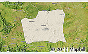Shaded Relief 3D Map of Changning, satellite outside