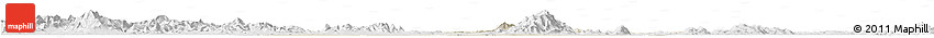 Shaded Relief Horizon Map of Changning, lighten, desaturated Shaded Relief Horizon Map of Changning, lighten, desaturated
