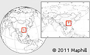 Blank Location Map of Changning, highlighted parent region, within the entire country